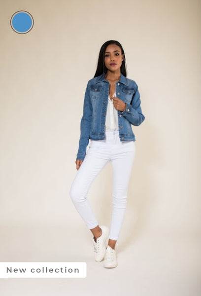 Stretch denim jacket