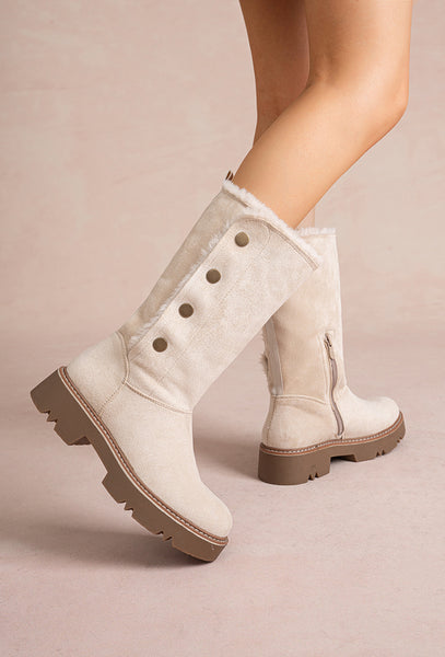 Eco suede boots with zip. Arriving Tuesday
